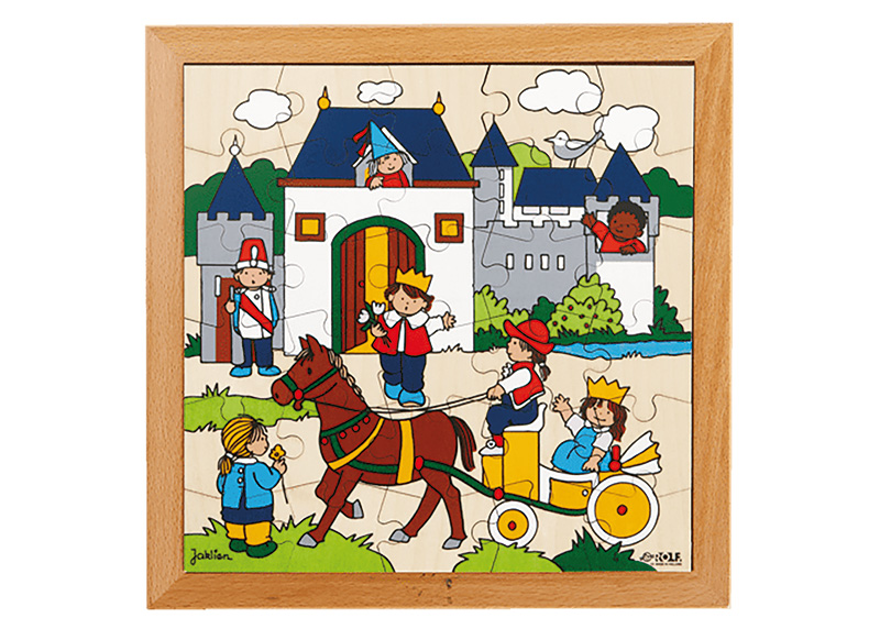 Themapuzzel - Rolf - kasteel - 30 stukjes - hout - per stuk