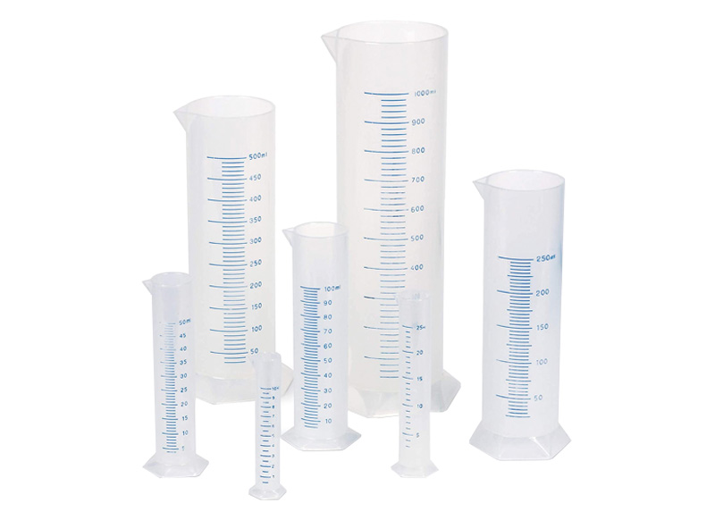 Meten en wegen - EDX Education - maatbekers - cilindrisch - ml - set van 5 assorti