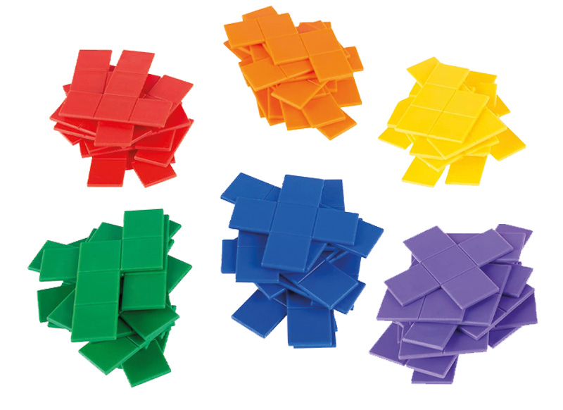 Ruimtelijk inzicht - EDX Education - Pentomino - vormen - tetris - denkspel - nabouwen - set van 72 assorti