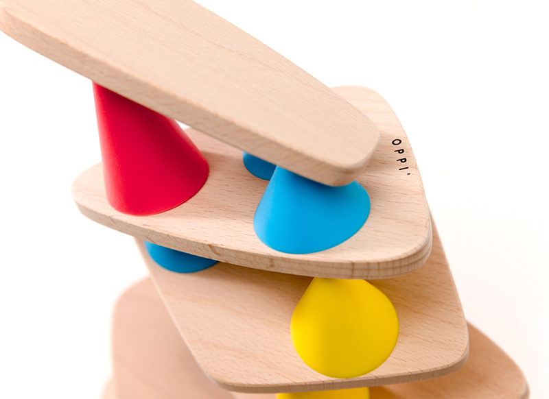 Bouwset - Piks - kleurrijke kegels - medium - per set