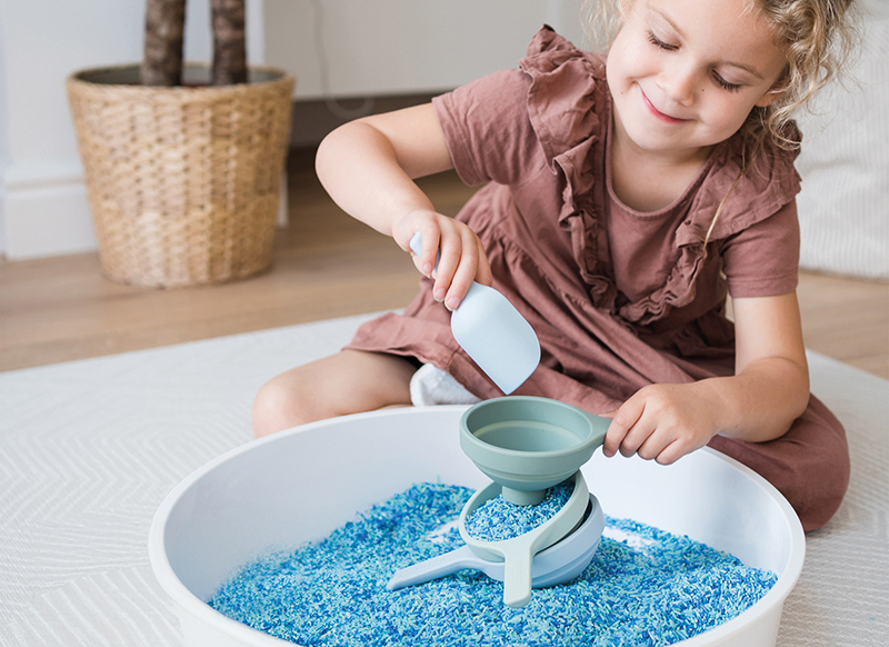 Open-ended - trechter - Inspire My Play PlayTRAY Funnels - green, blue - accessoire - per set