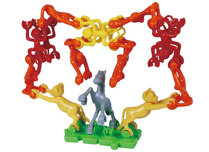 Bouwset - vormen - Linkazoo - jungledieren - set van 83 assorti