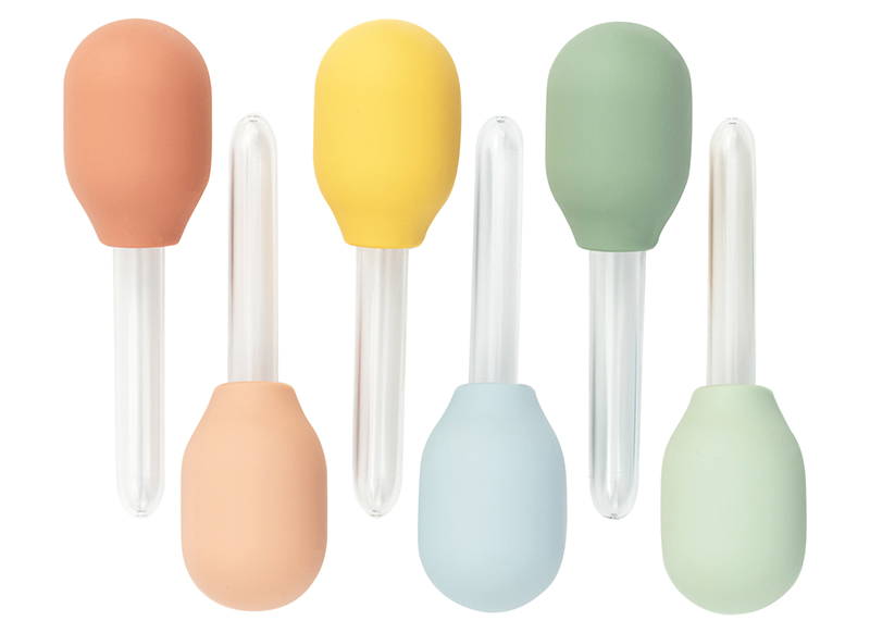 Open-ended - pipetten - Inspire My Play PlayTRAY Droppers - accessoire - pastel - set van 6 assorti