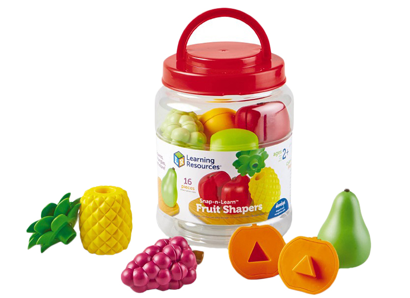 Eerste speelgoed - Learning Resources  - snap n learn fruit - set van 16