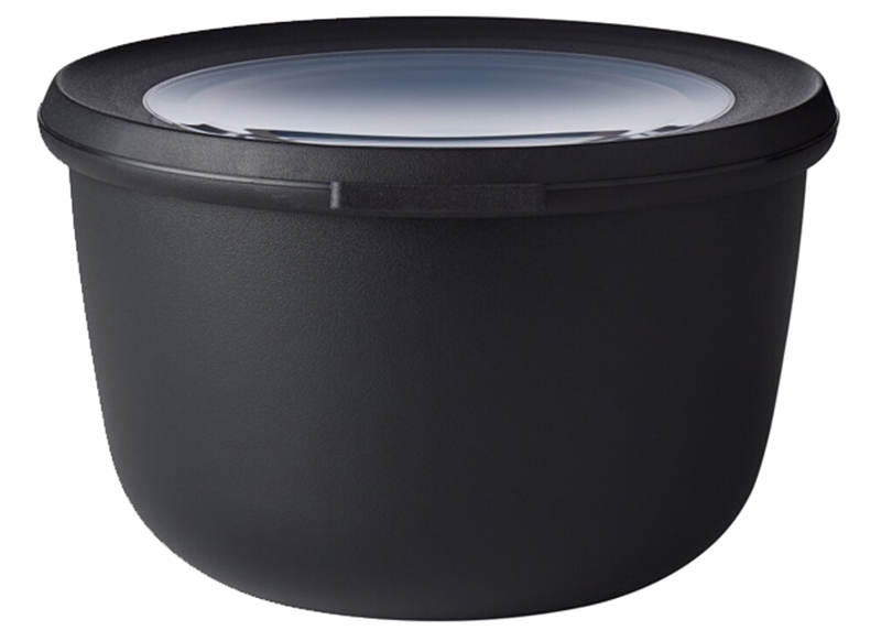Bewaardozen - Mepal Cirqula - 1000 ml - kom - eetgerei - nordic zwart - per stuk