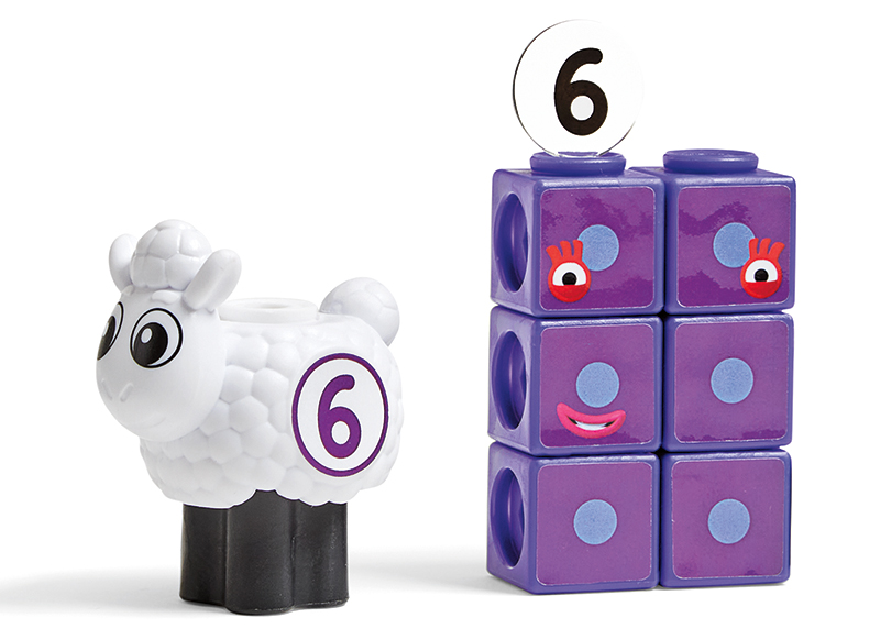 Rekenspel - Learning Resources MathLink Cubes Numberblocks Sheep Farm Activity Set - schapenboerderij - per spel