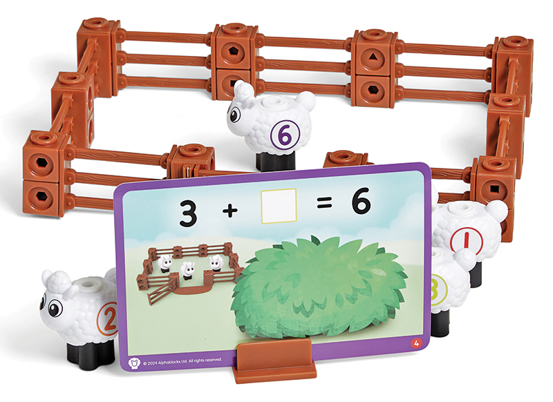 Rekenspel - Learning Resources MathLink Cubes Numberblocks Sheep Farm Activity Set - schapenboerderij - per spel
