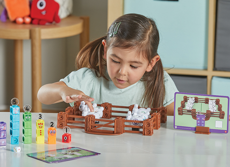 Rekenspel - Learning Resources MathLink Cubes Numberblocks Sheep Farm Activity Set - schapenboerderij - per spel