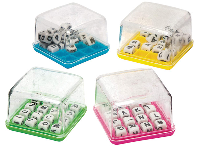 Belonen - puzzelspel - woordenspel mini - set van 4 assorti