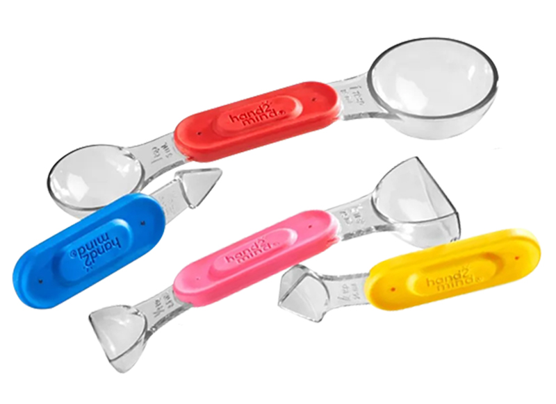 Stem - Learning Resources - regenboog maatlepels - set van 4