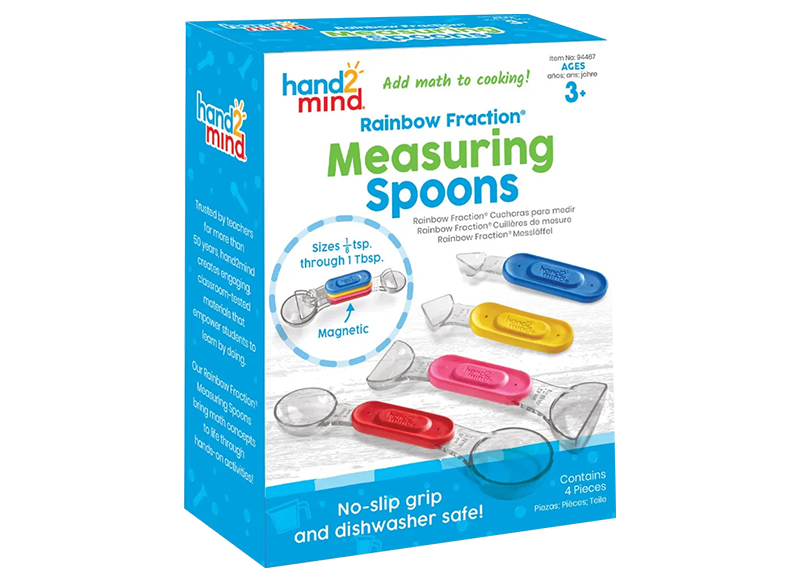 Stem - Learning Resources - regenboog maatlepels - set van 4