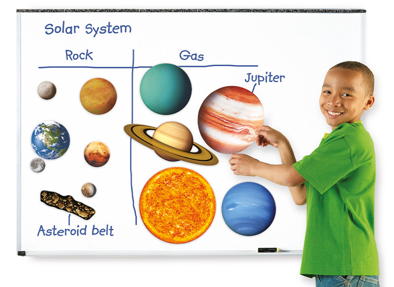 Planeten - Learning Resources Giant Magnetic Solar System - zonnestelsel - aardrijkskunde - magnetisch - per set