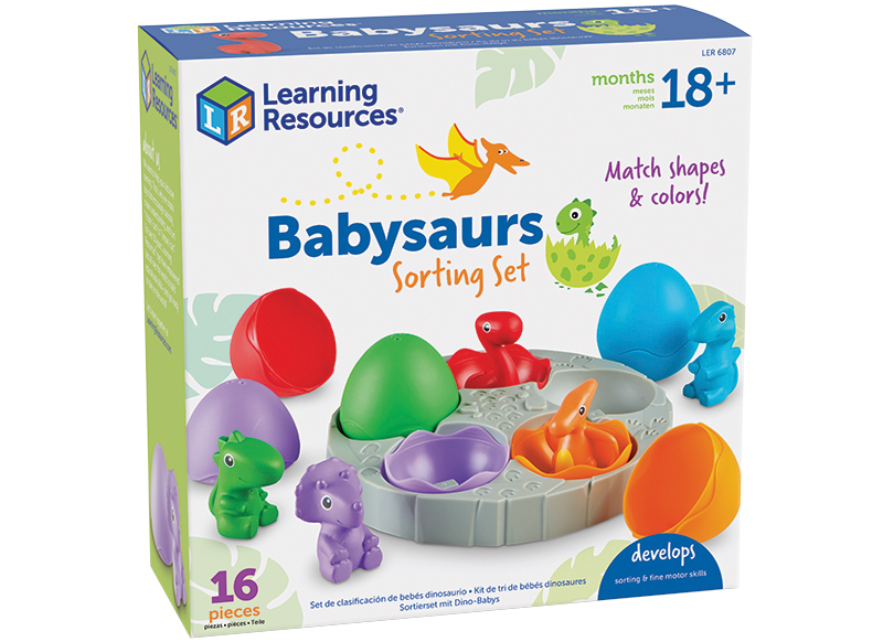 Spel - sorteerspel - Learning Resources Babysaurus Sorting Set - sorteerset - kleurherkenning - per set
