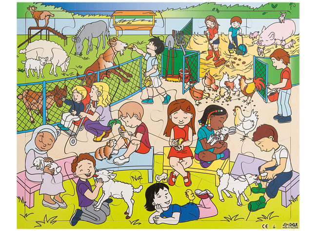 Puzzel - Rolf - themapuzzel - kinderboerderij