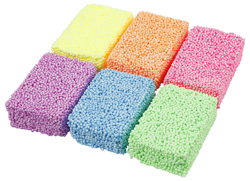 Boetseerklei - Soft Foam - neon kleuren - set van 6 x 10 g