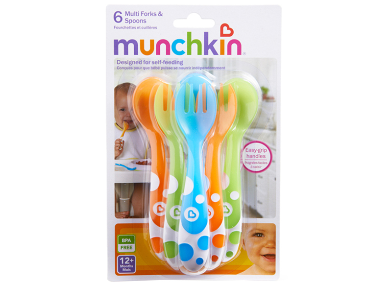 Eetgerei - bestek - Munchkin - eerste lepel en vork - set van 6