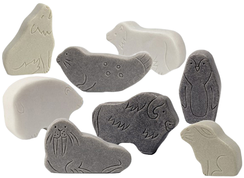 Figuren - Yellow Door Little Lands Polar - pooldieren - set van 8