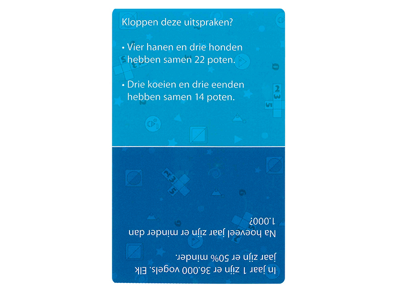 Spel - Het IQ spel - kaartspel - per spel