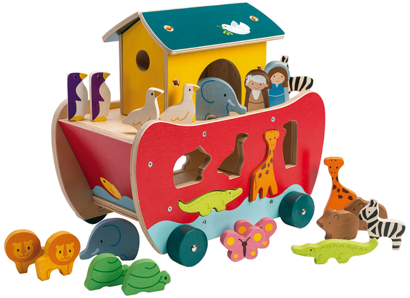 Speelgoedfiguren - Tender Leaf - Ark van Noah - hout - set van 22