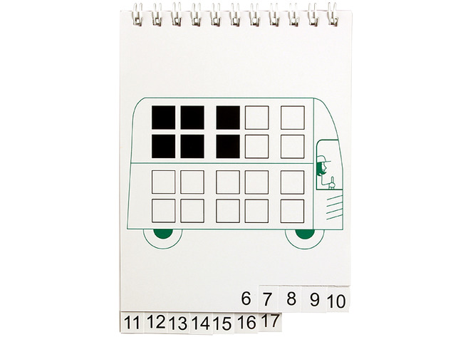 Rekenen - tellen - busboekje - individueel - per stuk