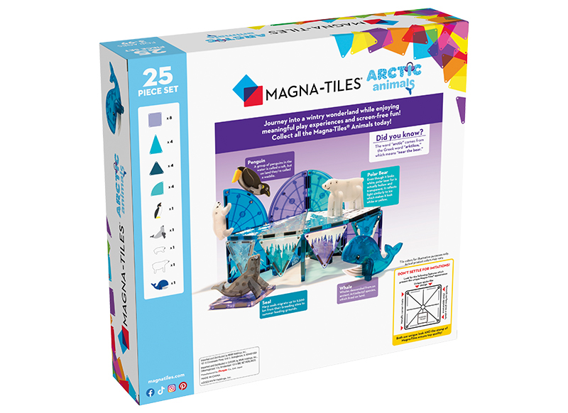 MAGNA-TILES Arctic animals 25 stuks