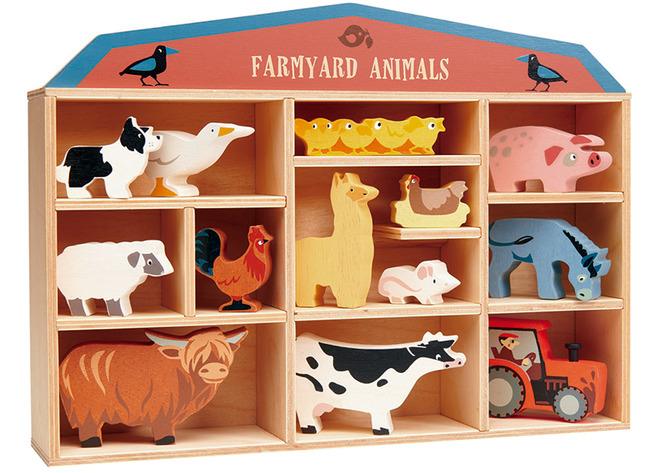 Fantasiehoek - boerderijdieren - 13 stuks