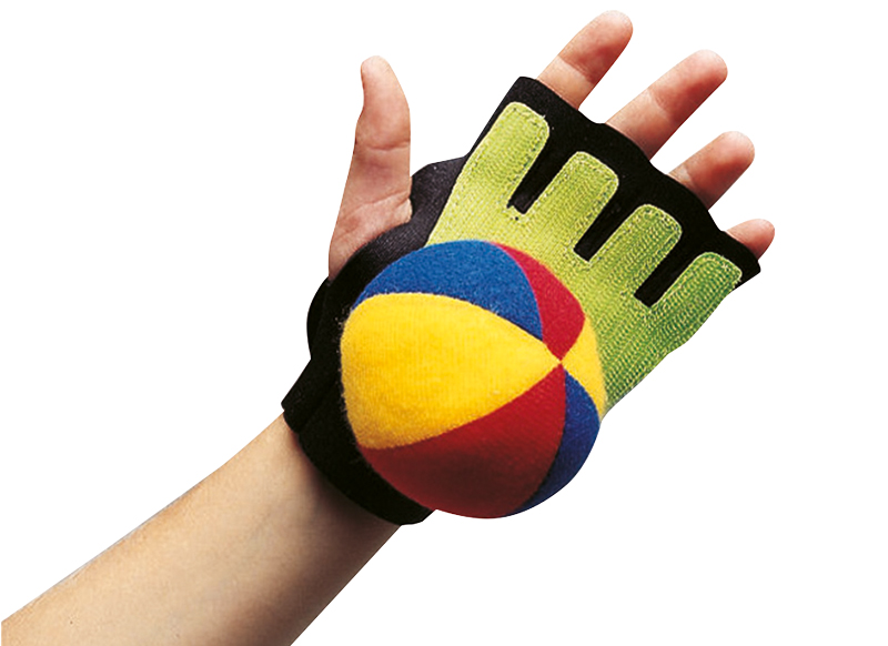 Spel - werpspel - Spordas Super Catch Hand Wrap - velcro handschoen met 2 softballen - per set