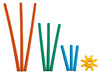 Bouwset - vormen - Bambouchi - plastieken buisjes - set van 268 assorti