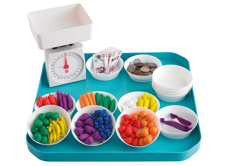 Tafel - zand- en watertafel - EDX Education Fun2 Play Tray - inlegbord voor multi tafelkuipjes NM4347 - 50 x 50 cm - onderdeel - blauw - per stuk