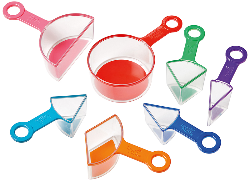 Stem - Learning Resources - regenboog meetbekers - 9-delig