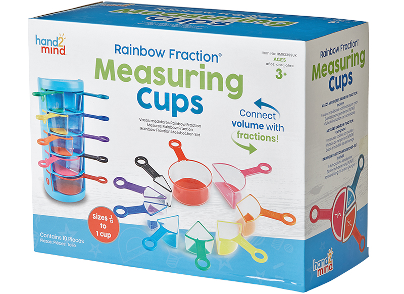 Stem - Learning Resources - regenboog meetbekers - 9-delig