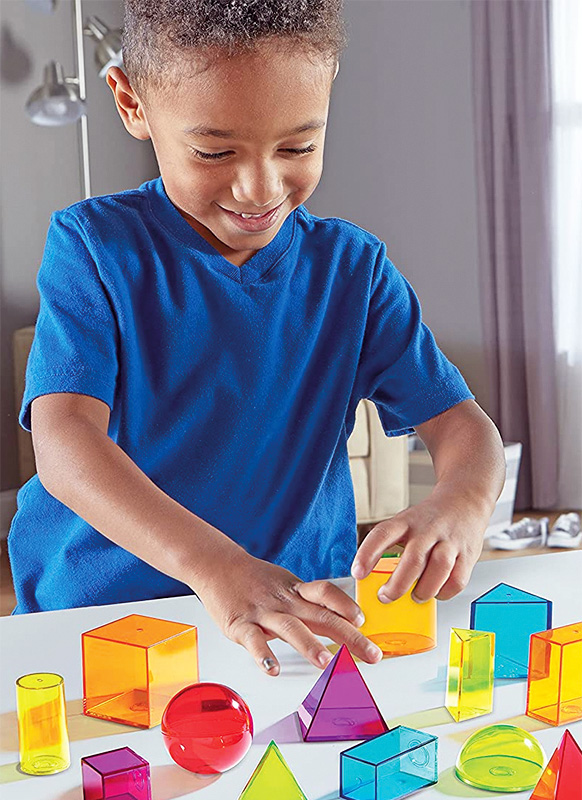 Geometrische lichamen - Learning Resources View-Thru Geometric Solids - geometrische vormen - meetkunde - per set