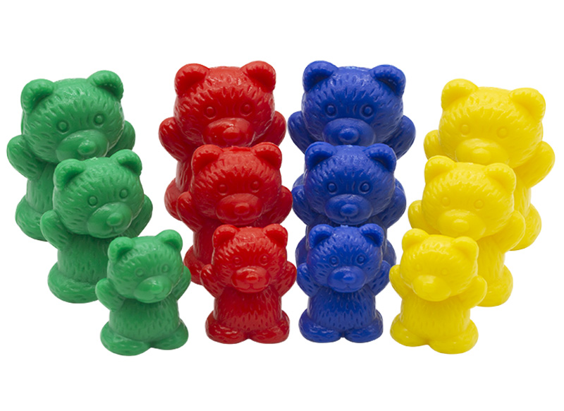 Sorteerfiguren - EDX Education - beren - set van 96 assorti