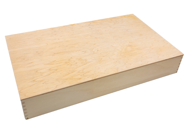 Open-ended - speelbak - met deksel - 50 x 30 x 7 cm - hout - per stuk