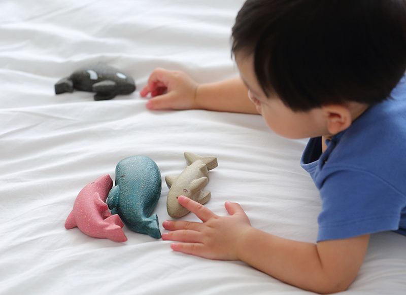 Fantasiehoek - schattige zeedieren - Plantoys - 4 stuks