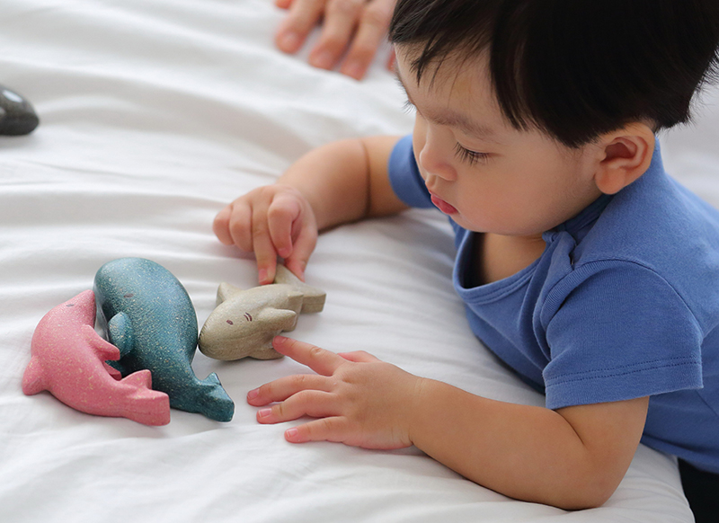 Fantasiehoek - schattige zeedieren - Plantoys - 4 stuks