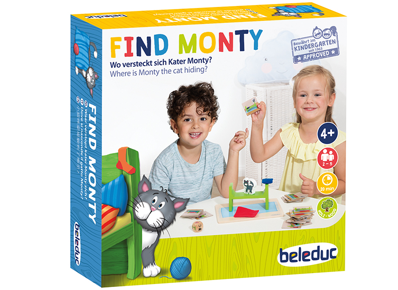 Puzzel - Beleduc - Find Monty - ruimtelijk inzicht - per spel