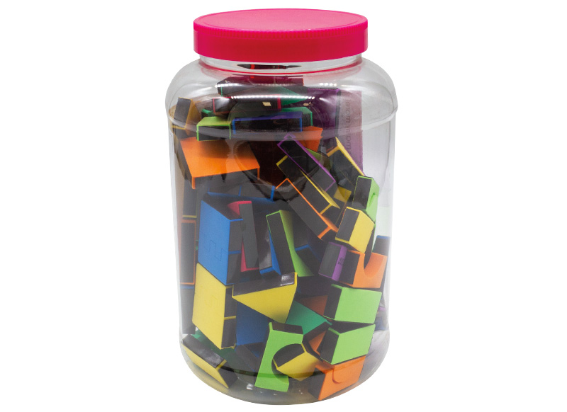 Constructie - vormen - magnetisch - foam - set van 135 assorti