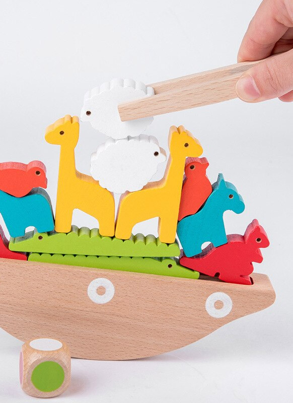 Spel - balanceerspel - PlanToys - balanceerboot - hout - per spel