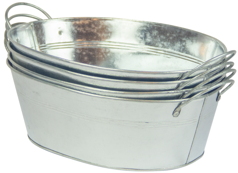 Modderkeuken - accessoires - metalen kommen - set van 4