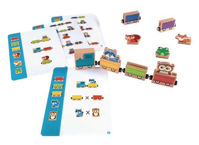 Kleur en vorm - Nathan Atelier - op de juiste plaats - trein en dieren - per spel