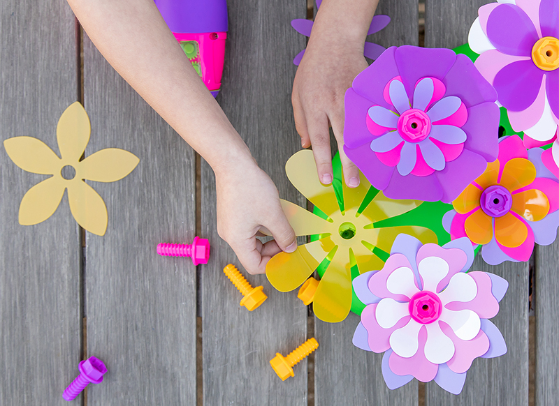 Fijne motoriek - bloemen - schroeven - Learning Resources - Design & Drill - per set