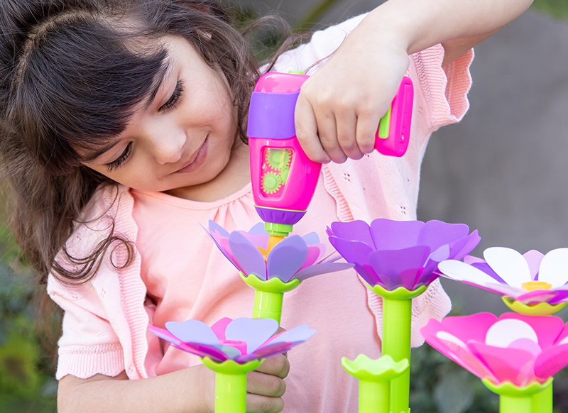 Fijne motoriek - bloemen - schroeven - Learning Resources - Design & Drill - per set