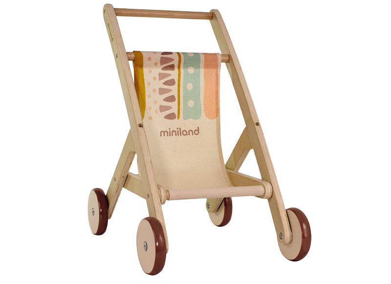 Poppenhuis - poppenaccessoires - Miniland - eco buggy - per stuk