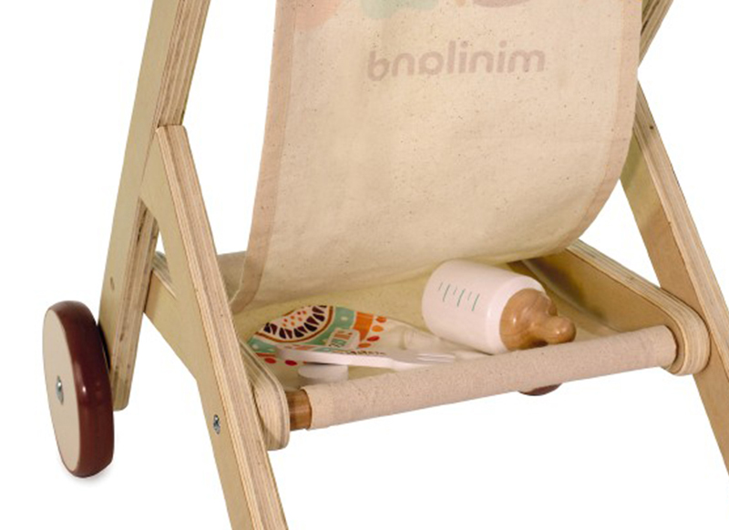 Poppenhuis - poppenaccessoires - Miniland - eco buggy - per stuk