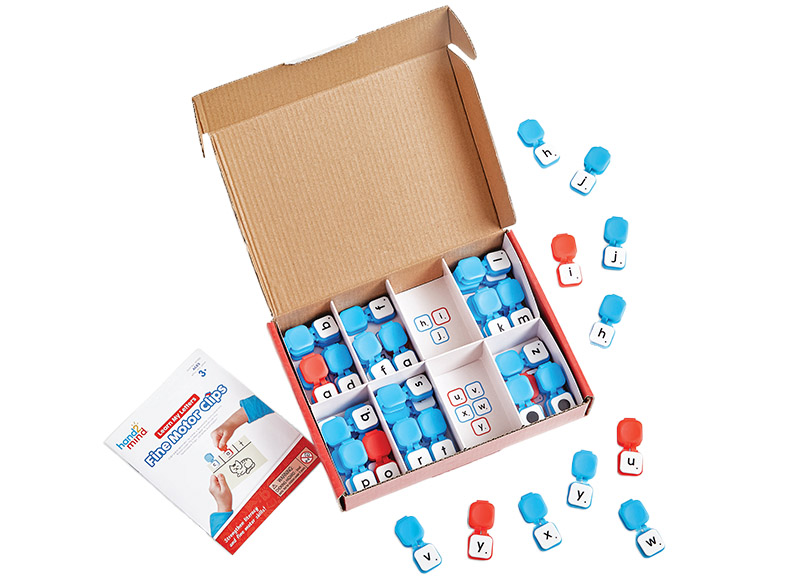 Spel - taalspel - hand2mind Learn My Letters Fine Motor Clips  - set van 45