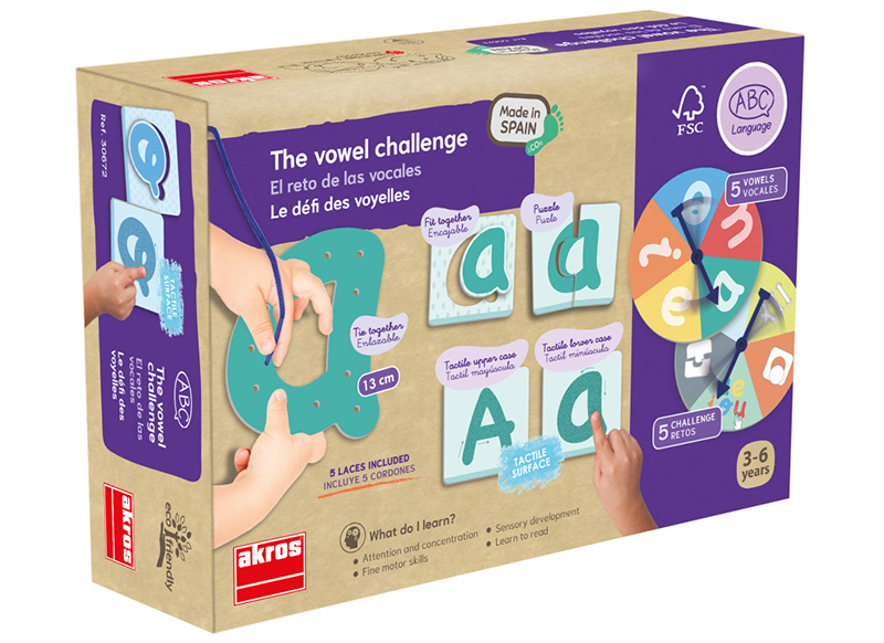 Spel - taalspel - Akros The Vowel Challenge - De klinkeruitdaging  - per spel