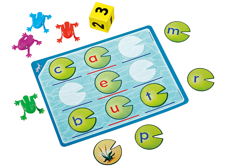 Spel - taalspel - hand2mind Lily Pad Letter Hop Word-Building Game - per spel