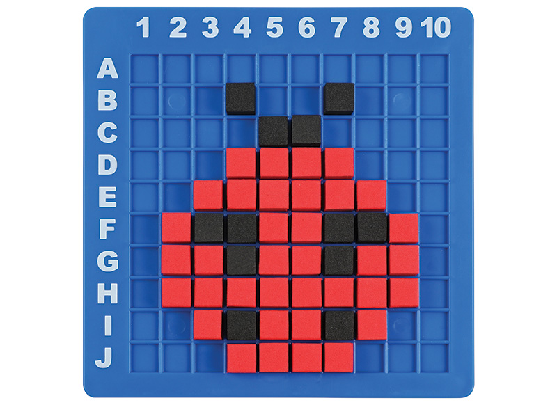 Spel - kleur- en vormspel - Learning Resources STEM Explorers Pixel Art Challenge - mozaïek pixelspel - per spel