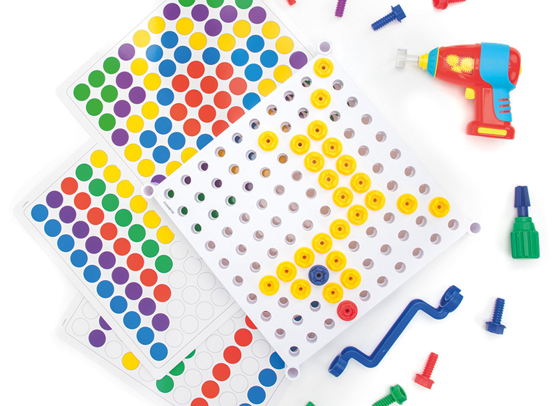 Bouwset - Educational Insights Design & Drill Activity Centre - per set